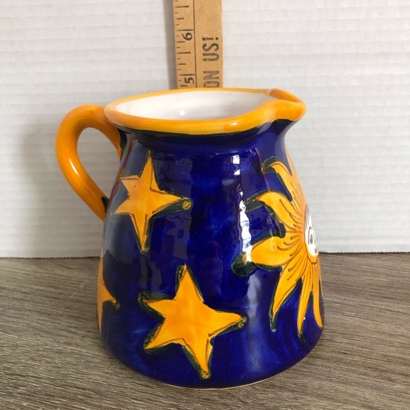 Handthrown Pottery Celestial Pitcher - Picture 10 of 12